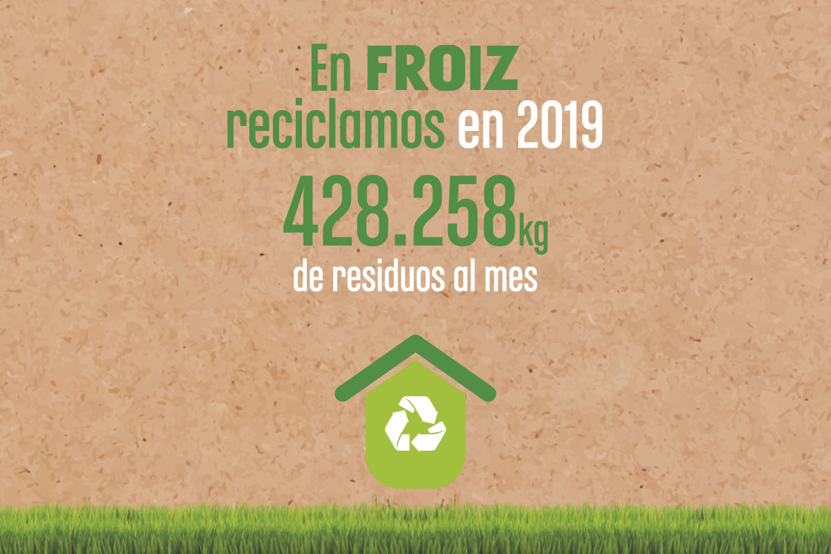 Froiz recicla en 2019, 428.258 kilos de residuos al mes